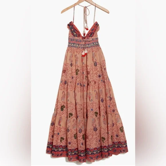 Raga Bohemian Halter Manisha Maxi Dress size Medium NWT - Picture 5 of 14